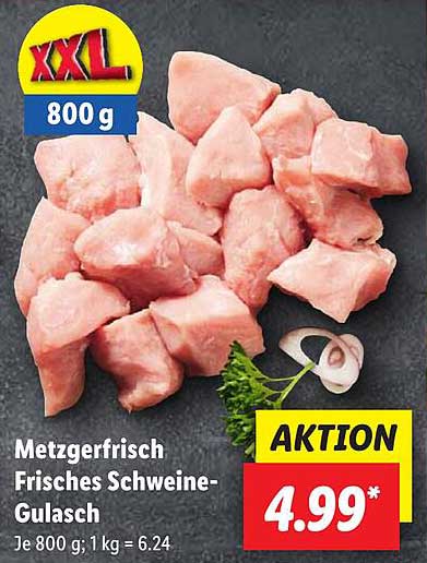 Metzgerfrisch Frisches Schweine-Gulasch