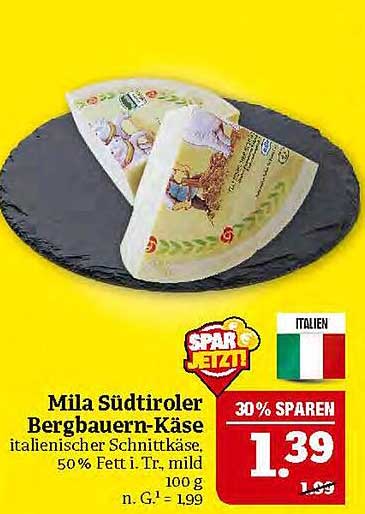 Mila Südtiroler Bergbauern-Käse