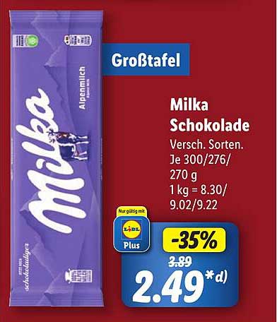 Milka Schokolade