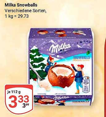 Milka Snowballs