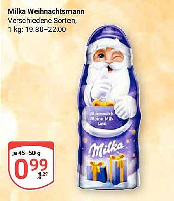 Milka Weihnachtsmann