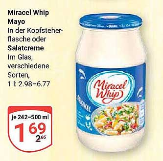 Miracel Whip Mayo