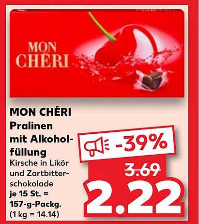 MON CHÉRI Pralinen mit Alkoholfüllung