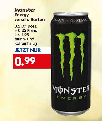 Monster Energy versch. Sorten