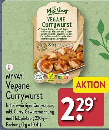 MYVAY Vegane Currywurst