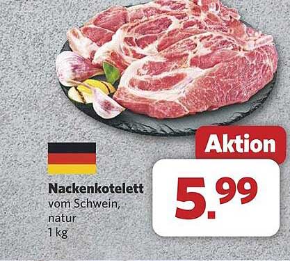 Nackenkotelett vom Schwein, natur