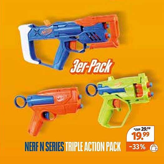 NERF N SERIES TRIPLE ACTION PACK