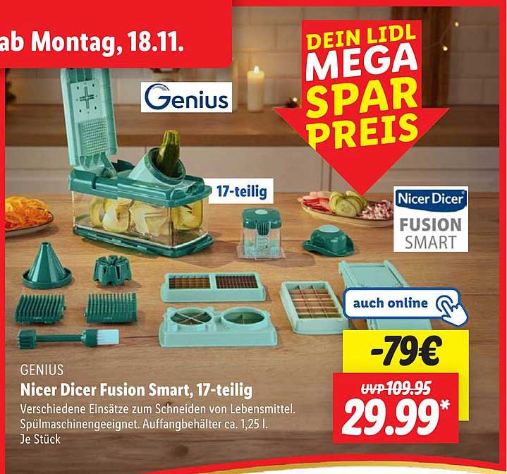 Nicer Dicer Fusion Smart, 17-teilig