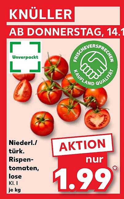 Niederl./türk. Rispen-tomaten, lose