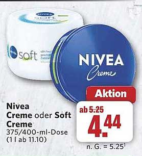 Nivea Creme oder Soft Creme