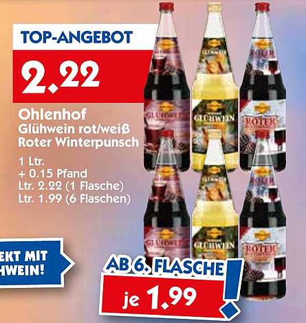 Ohlenhof Glühwein rot/weiß Roter Winterpunsch