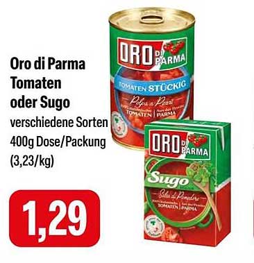 Oro di Parma Tomaten oder Sugo