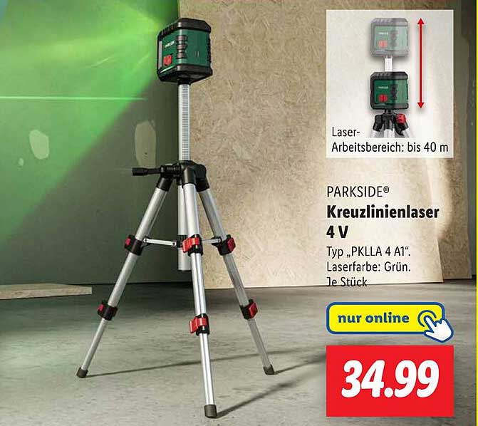 PARKSIDE® Kreuzlinienlaser 4 V