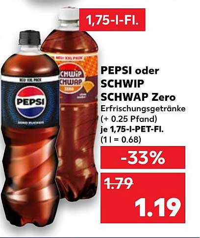 PEPSI oder SCHWIP SCHWAP Zero