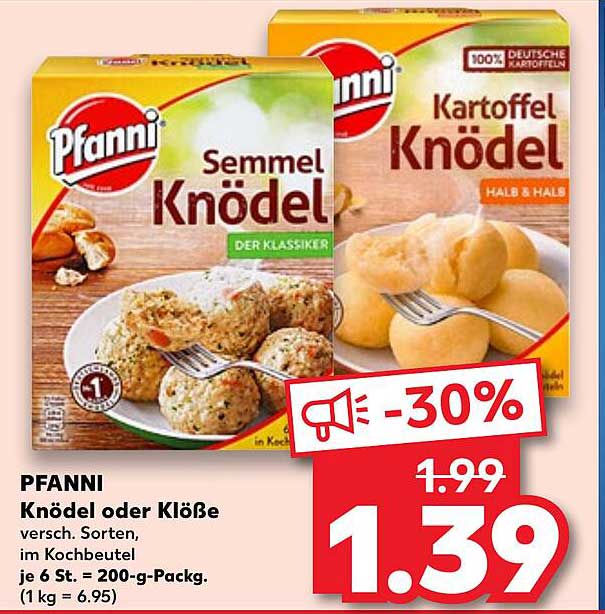 Pfanni Knödel oder Klöße