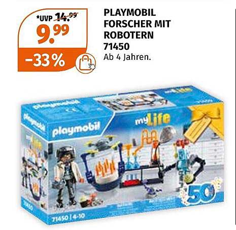 PLAYMOBIL FORSCHER MIT ROBOTERN 71450