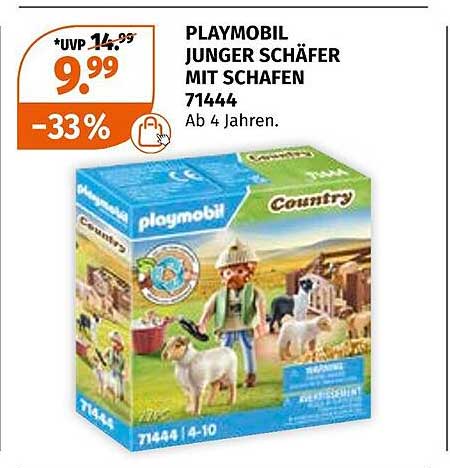 PLAYMOBIL JUNGER SCHÄFER MIT SCHAFEN 71444