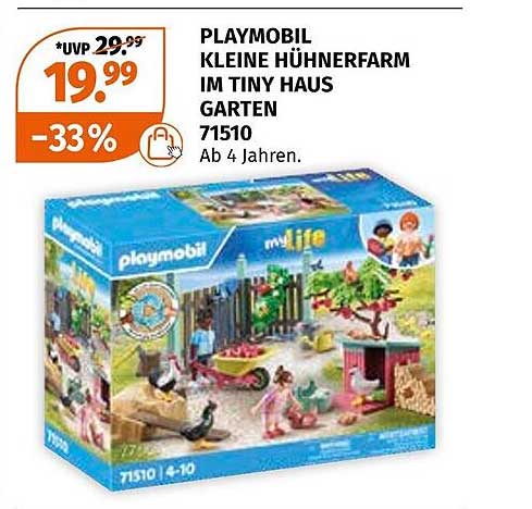 PLAYMOBIL KLEINE HÜHNERFARM IM TINY HAUS GARTEN