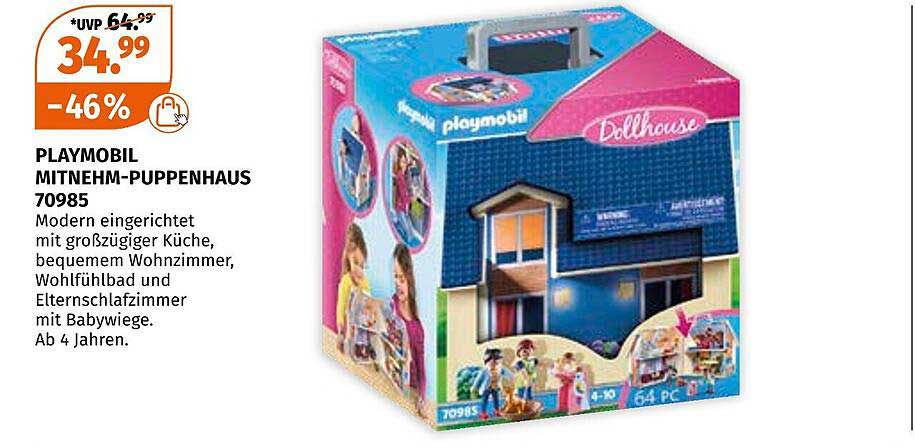 PLAYMOBIL MITNEHM-PUPPENHAUS 70985