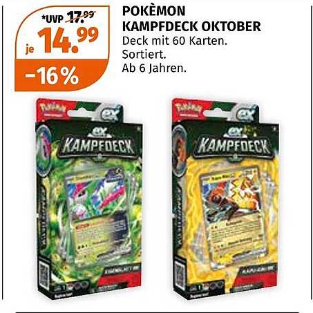 POKÉMON KAMPFDECK OKTOBER