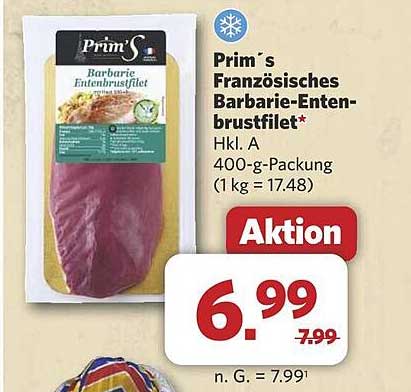 Prim's Französisches Barbarie-Entenbrustfilet*