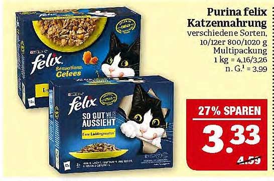 Purina felix Katzennahrung