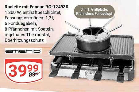 Raclette mit Fondue RG-124930