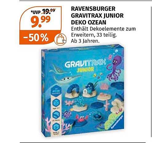 RAVENSBURGER GRAVITRAX JUNIOR DEKO OZEAN