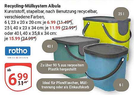 Recycling-Müllsystem Albula