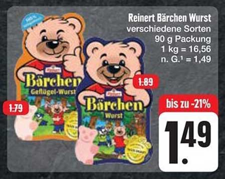 Reinert Bärchen Wurst