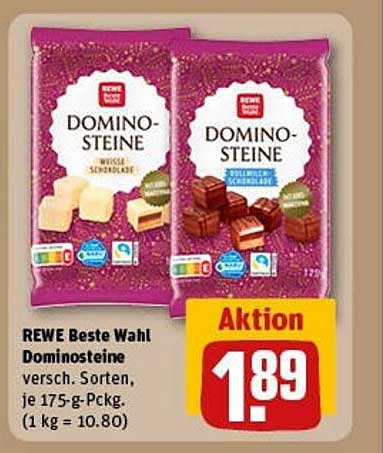 REWE Beste Wahl Dominosteine