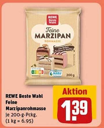 REWE Beste Wahl Feine Marzipanrohmasse