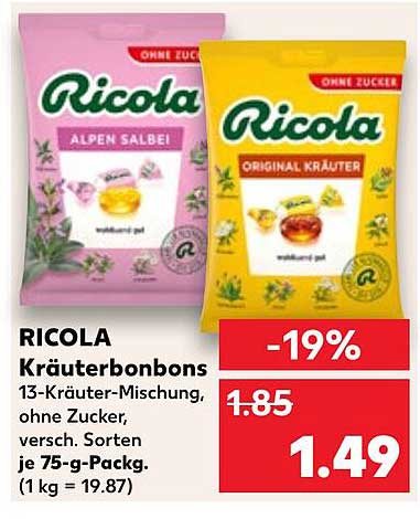 RICOLA Kräuterbonbons