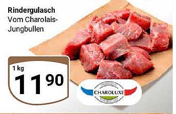 Rindergulasch Vom Charolais-Jungbulln