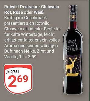 Rotwild Deutscher Glühwein Rot, Rosé oder Weiß