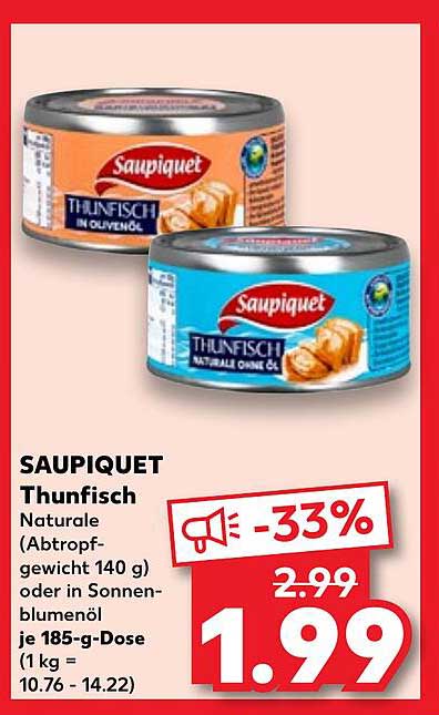 SAUPIQUET Thunfisch Naturale