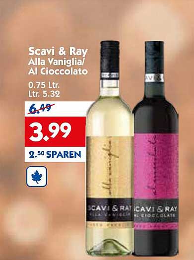 Scavi & Ray Alla Vaniglia/ Al Cioccolato