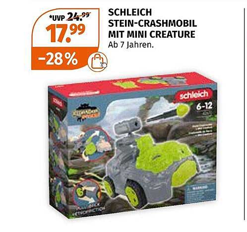 SCHLEICH STEIN-CRASHMOBIL MIT MINI CREATURE