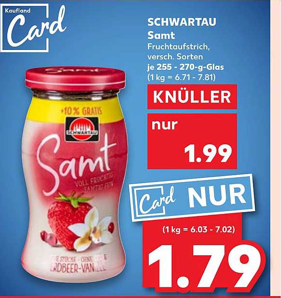 SCHWARTAU Samt Fruchtaufstrich