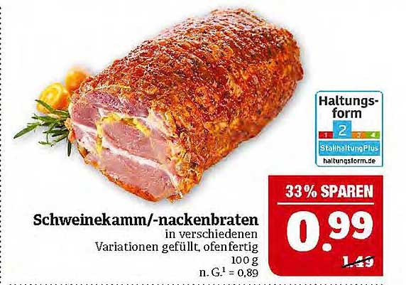 Schweinekamm/-nackenbraten