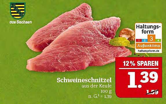 Schweineschnitzel aus der Keule