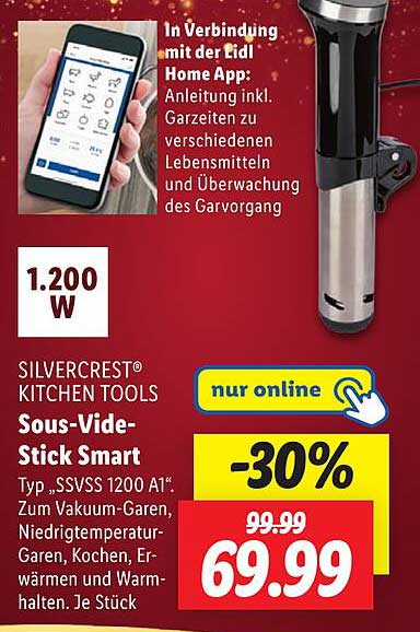 SILVERCREST® KITCHEN TOOLS Sous-Vide-Stick Smart