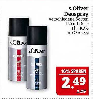 s.Oliver Deospray