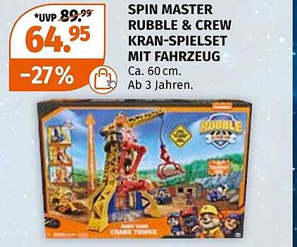 SPIN MASTER RUBBLE & CREW KRAN-SPIELSET MIT FAHRZEUG