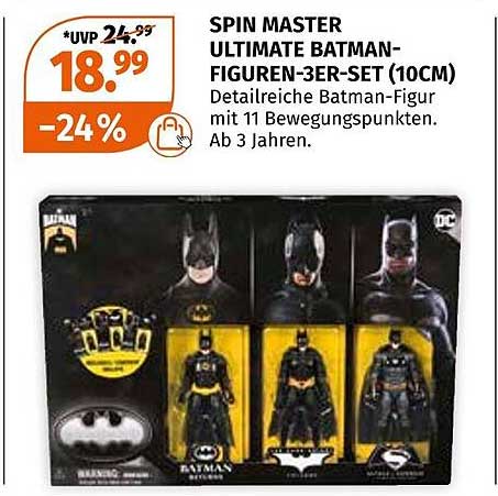 SPIN MASTER ULTIMATE BATMAN-FIGUREN-3ER-SET (10CM)