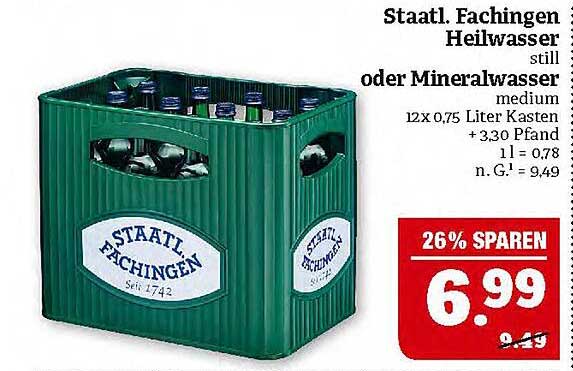 Staatl. Fachingen Heilwasser oder Mineralwasser