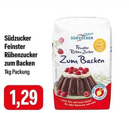 Südzucker Feinster Rübenzucker zum Backen