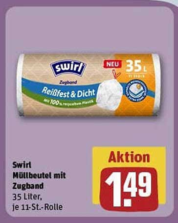 Swirl Müllbeutel mit Zugband