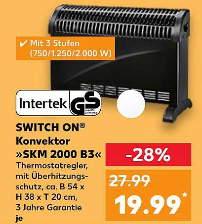 SWITCH ON® Konvektor »SKM 2000 B3«