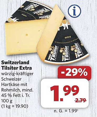 Switzerland Tilsiter Extra